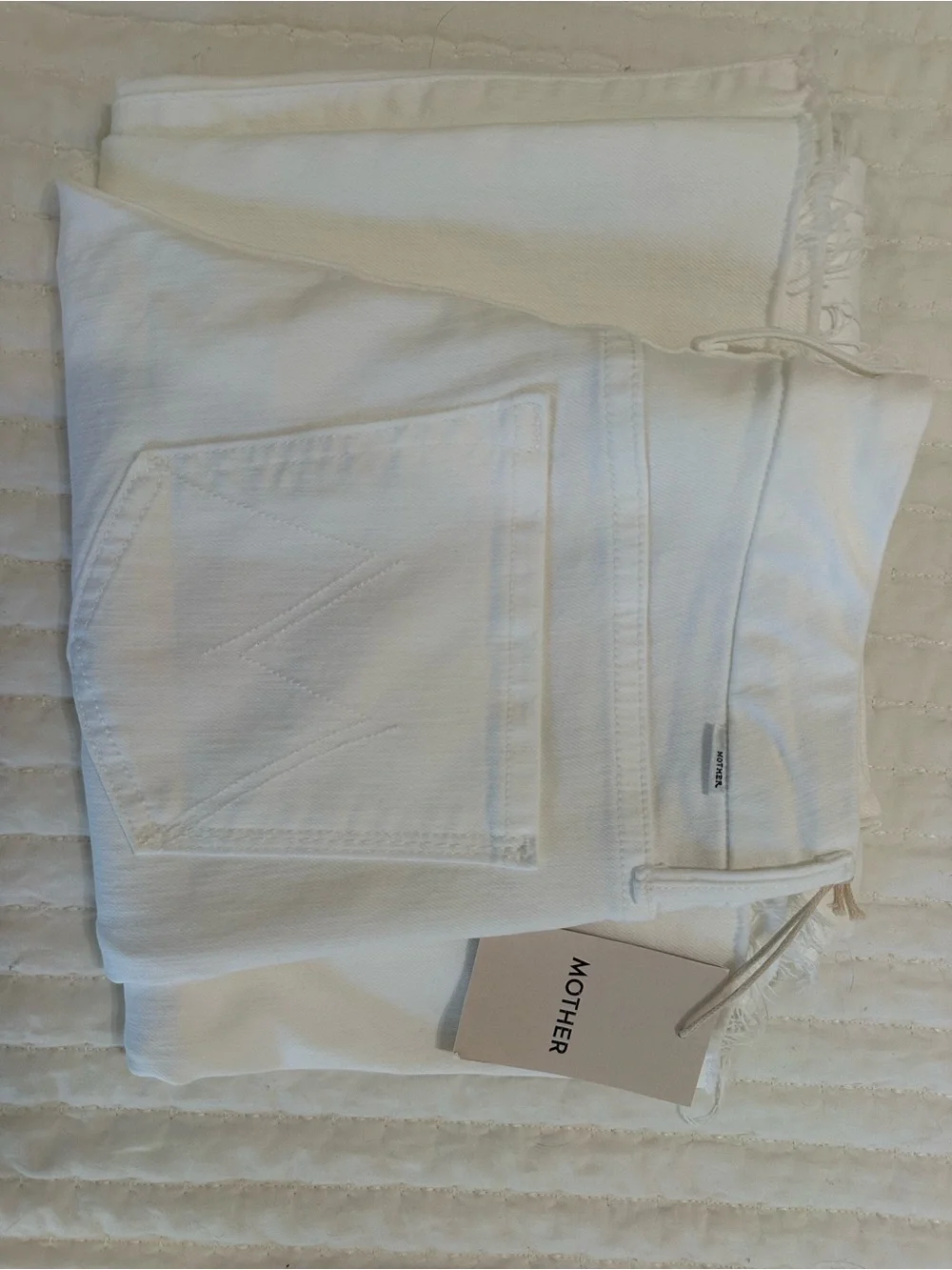 MOTHER The Roller Fray Wide-Leg Jeans in Fairest of them all wash